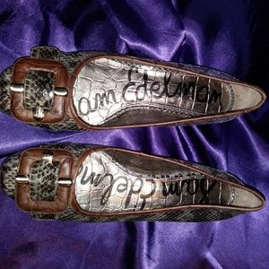 Really cute snakeskin kitten heels